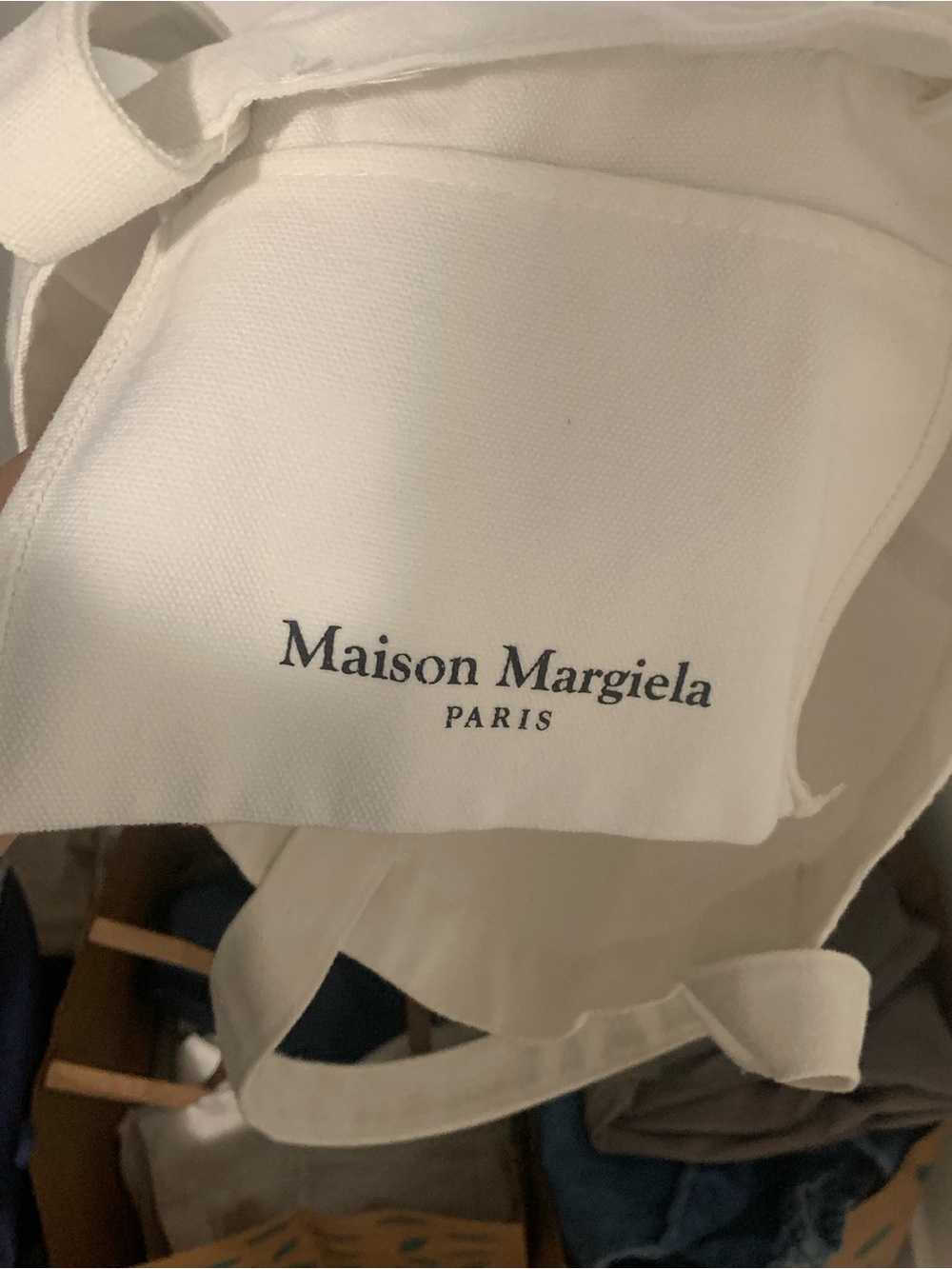 Authentic Maison Margiela White Canvas Laptop Tote (Perfume promotion bags)